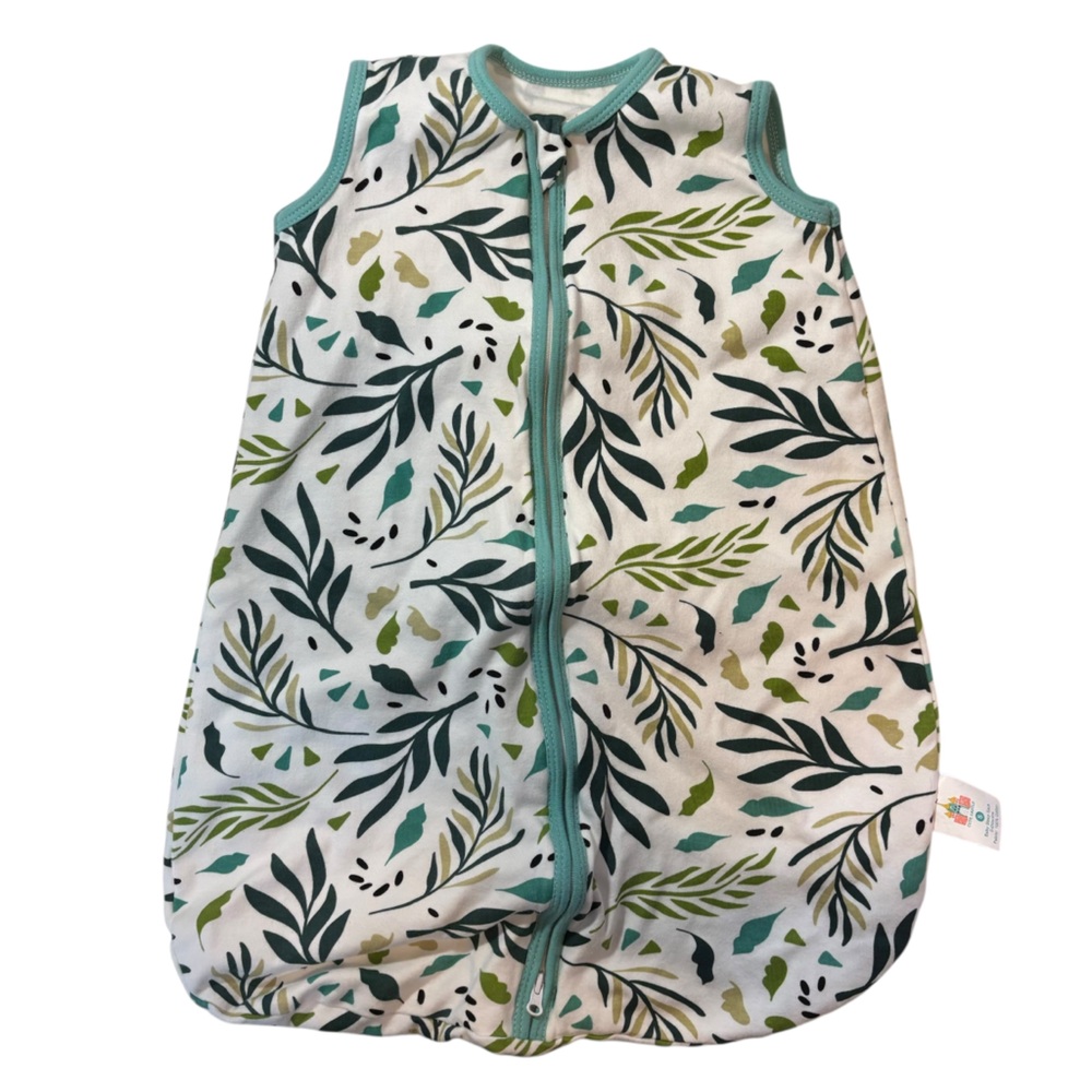 Cute Castle Leafy Patterned Baby Sleep Sack cotton size small 0-6 months